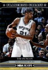 Tim Duncan Basketball Cards 2012 Panini Hoops Franchise Greats Prices
