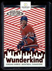 Jordan Harris [Red] Hockey Cards 2022 Upper Deck Stature Wunderkind Prices