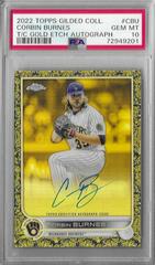 Corbin Burnes #GEA-CBU Baseball Cards 2022 Topps Gilded Collection Chrome Gold Etch Autographs Prices