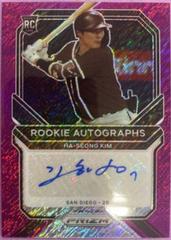 Ha Seong Kim [Purple Prizm] #RA-HK Baseball Cards 2021 Panini Prizm Rookie Autographs Prices