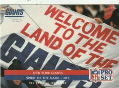 New York Giants [Spirit Of The Game] Football Cards 1992 Pro Set Prices