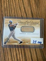 Andruw Jones #AJ Baseball Cards 2001 SP Game Bat Piece of the Game Prices