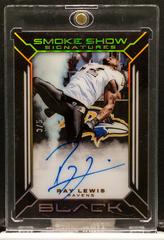 Ray Lewis [Gold] #SM-RLE Football Cards 2022 Panini Black Smoke Show Signatures Prices