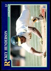 Rickey Henderson Baseball Cards 1991 Score Prices