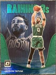 Jayson Tatum [Green] #13 Basketball Cards 2022 Panini Donruss Optic Raining 3s Prices