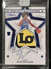 Jalen Williams [Blue] #13 Basketball Cards 2022 Panini Flawless Star Swatch Signature Prices