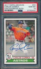Carlos Correa Baseball Cards 2017 Topps Archives Fan Favorites Autographs Prices