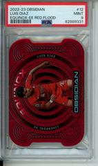 Luis Diaz [Red Flood] #12 Soccer Cards 2022 Panini Obsidian Equinox Prices