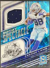 CeeDee Lamb [Neon Blue] #SS-CLA Football Cards 2022 Panini Spectra Sunday Spectacle Prices