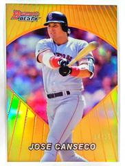 Jose Canseco [Orange Refractor] Baseball Cards 2016 Bowman's Best 1996 Prices