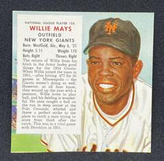 Willie Mays [Hand Cut Without Tab] Baseball Cards 1954 Red Man Tobacco Prices