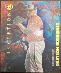 Grayson Rodriguez [Red Foil] #3 Baseball Cards 2021 Bowman Inception Prices