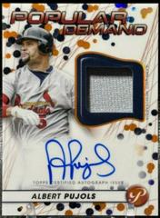 Albert Pujols [Orange] Baseball Cards 2023 Topps Pristine Popular Demand Autograph Relic Prices