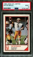 Dieter Brock Football Cards 1983 Jogo CFL Limited Prices