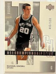 Emanuel Ginobili #131 Basketball Cards 2002 Upper Deck Championship Drive Prices