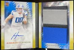 Aidan Hutchinson [Gold] Football Cards 2022 Panini Origins Rookie Booklet Patch Auto Prices