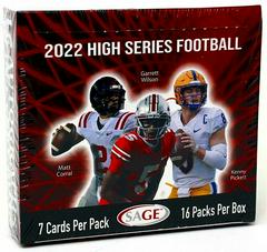 Hobby Box Football Cards 2022 Sage Hit Prices