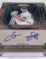 Spencer Strider [Bronze Donut Circles Prizm] #RA-SS Baseball Cards 2022 Panini Prizm Rookie Autographs Prices