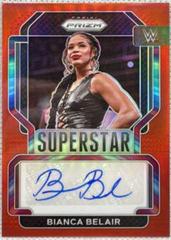 Bianca Belair [Red Prizm] Wrestling Cards 2022 Panini Prizm WWE Superstar Autographs Prices