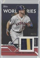 Chas McCormick [Red] Baseball Cards 2023 Topps World Series Champion Relics Prices