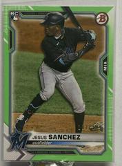Jesus Sanchez [Neon Green] #100 Baseball Cards 2021 Bowman Prices