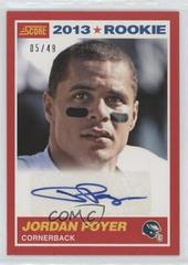 Jordan Poyer [Autograph Red] #378 Football Cards 2013 Panini Score Prices