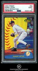 Derek Jeter [Gold Refractor] #60 Baseball Cards 2000 Finest Prices