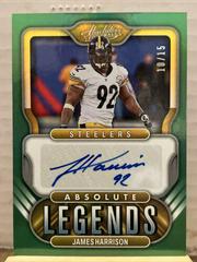 James Harrison [Green] #AL-JH Football Cards 2022 Panini Absolute Legends Signatures Prices