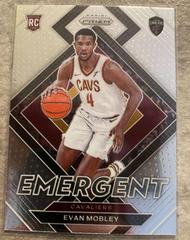 Evan Mobley #9 Basketball Cards 2021 Panini Prizm Emergent Prices