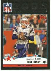 Tom Brady [Black] #299 Football Cards 2004 Topps Prices