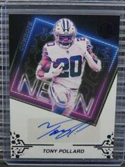 Tony Pollard [Purple] #NS-TP Football Cards 2022 Panini Elements Neon Signs Autographs Prices