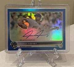 Aaron Ashby [Blue] Baseball Cards 2022 Topps Chrome Rookie Autographs Prices