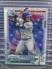 Heriberto Hernandez [Sparkle Refractor] #BDC-100 Baseball Cards 2021 Bowman Draft Chrome Prices