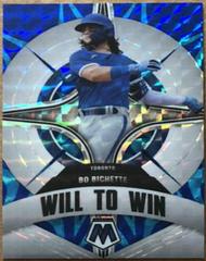 Bo Bichette [Reactive Blue] #WW-4 Baseball Cards 2022 Panini Mosaic Will to Win Prices