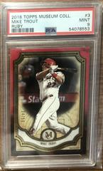 Mike Trout [Ruby] #3 Baseball Cards 2018 Topps Museum Collection Prices