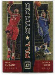 Derrick Rose, Kevin Durant [Gold] Basketball Cards 2021 Panini Donruss Optic All Stars Prices