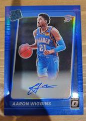 Aaron Wiggins [Blue Signature] #191 Basketball Cards 2021 Panini Donruss Optic Prices