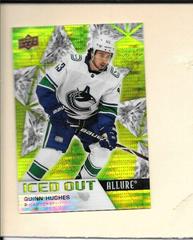 Quinn Hughes [Green Rainbow] #IO-2 Hockey Cards 2021 Upper Deck Allure Iced Out Prices