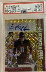 Kyle Pitts [Gold] #RA-11 Football Cards 2021 Panini Mosaic Rookie Autographs Prices