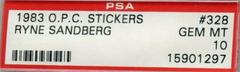 Ryne Sandberg Baseball Cards 1983 O Pee Chee Stickers Prices