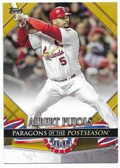 Albert Pujols [Gold] Baseball Cards 2022 Topps Update Paragons of the Postseason Prices
