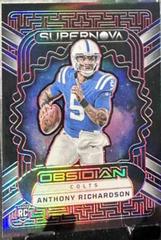 Anthony Richardson [Red Electric Etch] #1 Football Cards 2023 Panini Obsidian Supernova Prices