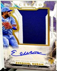 Ezequiel Duran Baseball Cards 2023 Topps Inception Autograph Jumbo Patch Prices
