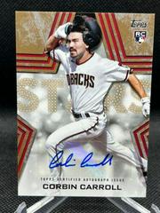 Corbin Carroll [Gold] #BSA-CC Baseball Cards 2023 Topps Series 1 Stars Autographs Prices