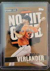 Justin Verlander [Gold] Baseball Cards 2022 Topps No Hit Club Prices