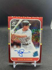 Mark McGwire [Red Mojo] Baseball Cards 2021 Panini Donruss Optic Retro Rated Rookie Signatures Prices