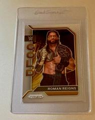 Roman Reigns [Gold Prizm] #13 Wrestling Cards 2022 Panini Prizm WWE Gold Prices