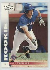 Mark Teixeira #179 Baseball Cards 2002 Leaf Prices