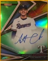 Anthony Gutierrez [Green] Baseball Cards 2022 Bowman's Best of Autographs Prices