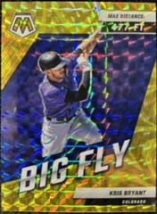 Kris Bryant [Reactive Yellow] #BF-4 Baseball Cards 2022 Panini Mosaic Big Fly Prices